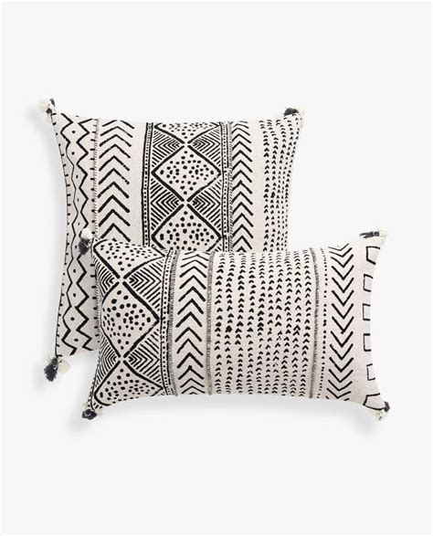 Zara Home Geometric Pattern Throw Pillow K Rlentler Bohem Yast Klar