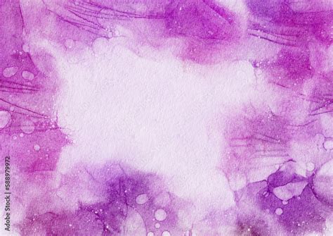 Abstract pink painted watercolor paper background texture, pastel ...