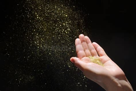 blowing glitter stock   royalty  stock