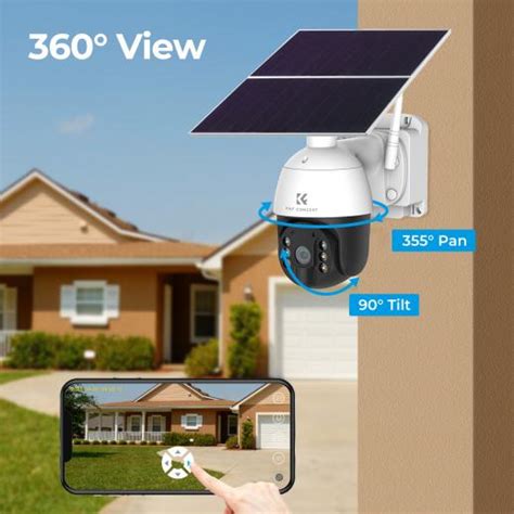 4G Surveillance Camera 24 7 Recording Solar Battery Powered K F