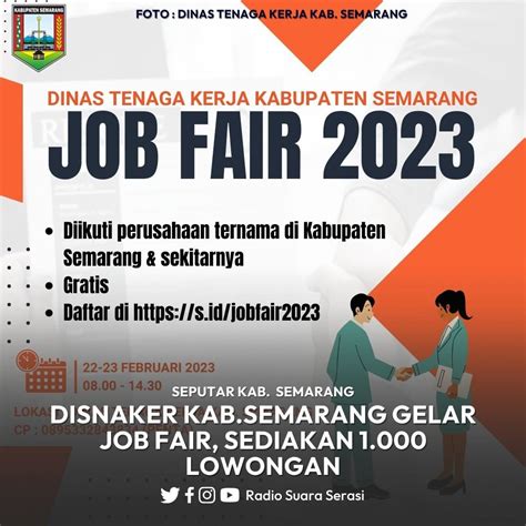 Job Fair Gratis Semarang Jadwal Event Info Pameran Acara Promo