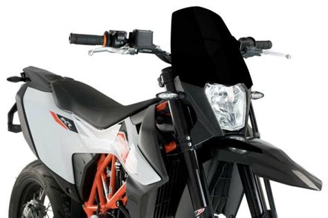 PUIG WINDSCHUTZSCHEIBE NAKED N G SPORT FUR KTM 690 SMC R 2019 SCHWARZ