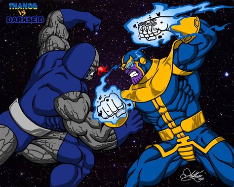 Darkseid Vs Thanos By Kaywest On Deviantart Darkseid Clash Of The