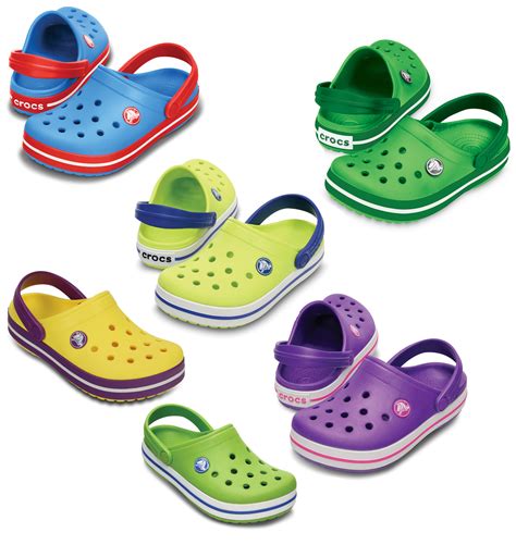 New Genuine Crocs Crocband Kids Childrens Comfort Sandals Shoes Clogs