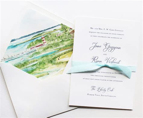 Hilton Head Wedding Invitations Momental Designs