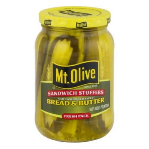 Mt Olive Bread And Butter Old Fashioned Sandwich Stuffers Sweet