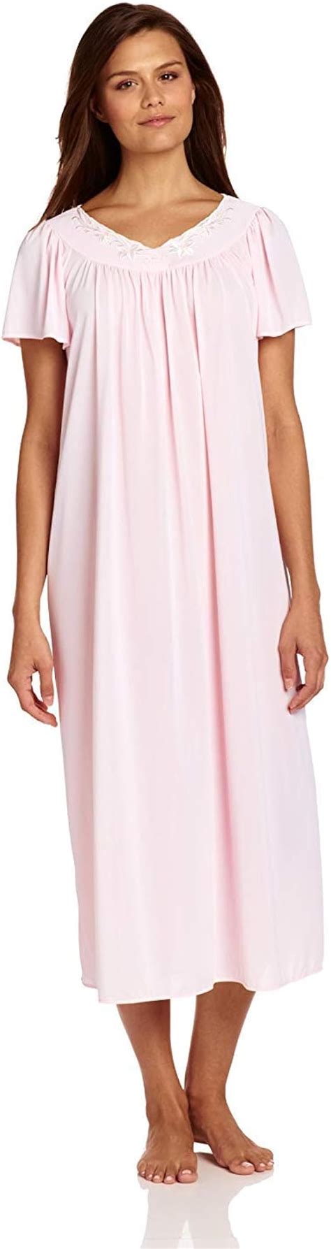 Miss Elaine Nightgown Women S Long Tricot Nightgown Short Flutter