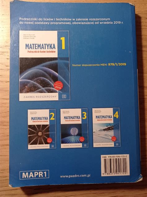 Matematyka Zakres Rozszerzony Pazdro Bia Ystok Kup Teraz Na