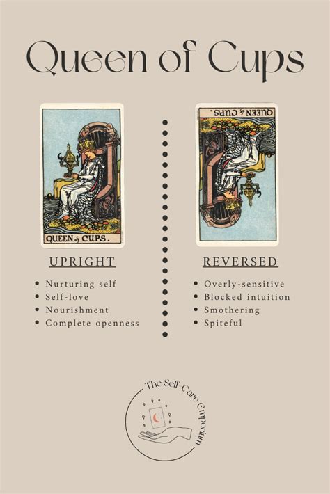 Queen Of Cups Tarot Meaning And Guidance — The Self Care Emporium