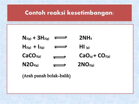 Detail Contoh Kesetimbangan Kimia Koleksi Nomer 6