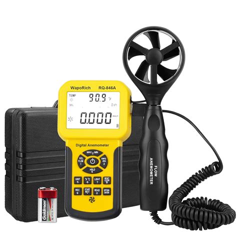 Pro HVAC Anemometer 0 001 100 Mph CFM Air Flow Velocity Meter Measures