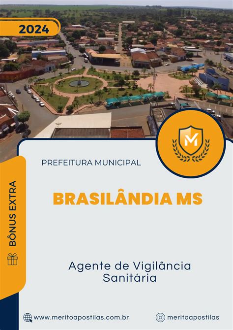 Apostila Agente De Vigil Ncia Sanit Ria Prefeitura De Brasil Ndia Ms