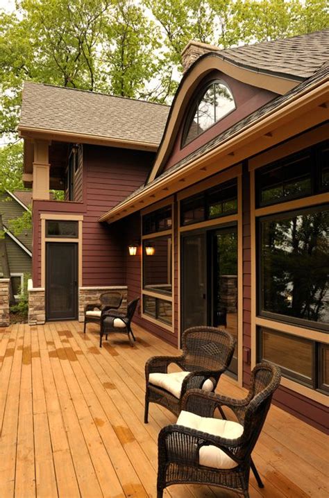 Home Exterior Burgundy Siding Tan Trim Brown House Exterior Exterior House Siding House Exterior