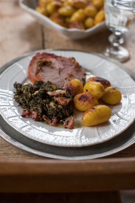 Grünkohl mit Kassler und süßen Kartoffeln tastesheriff