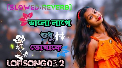 ভালো লাগে শুধু তোমাকে Bhalobashi Sudhu Tomake Lofi Song Sajani