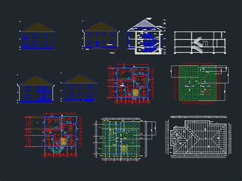 Vivienda Unifamiliar En Autocad Librer A Cad