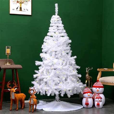 Promo Pohon Natal Putih Polos Murah PVC PP White White Christmas Tree