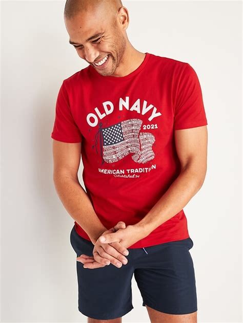 Old Navy 2021 U S Flag Graphic Tee For Men