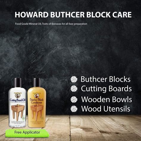 Howard Butcher Block Conditioner And Cutting Board Oil 12 Fl Oz Pack Of 1