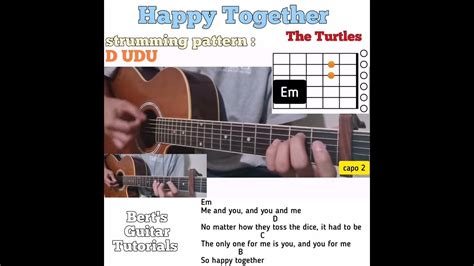 Happy Together The Turtles Guitar Chords W Lyrics And Strumming