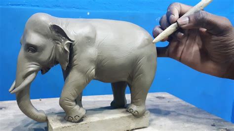 Clay Sculptures Of Elephants