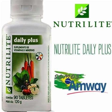 Amway Nutrilite Daily Plus Vitamina 90 Tablets Natural R 147 00 Em Mercado Livre