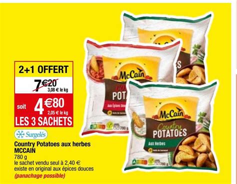 Promo Country Potatoes Aux Herbes Mc Cain Chez Migros France