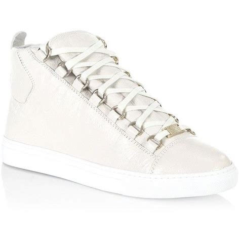 Balenciaga Arena Leather High Top Sneakers 645 Liked On Polyvore