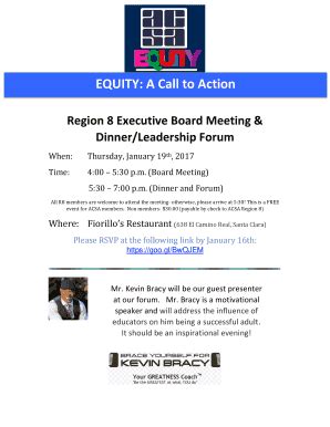 Fillable Online Regions Acsa EQUITY A Call To Action Fax Email Print