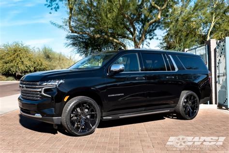 2021 Chevrolet Suburban With 24 Vossen Hf6 4 In Gloss Black Wheels Wheel Specialists Inc