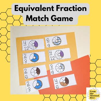 Donut Equivalent Fraction Match Game By Fromtheminimalhive TPT