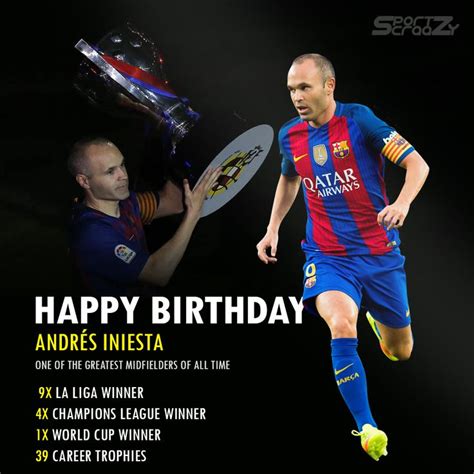 Happy Birthday to Andrés Iniesta Iniesta Andrés iniesta La liga