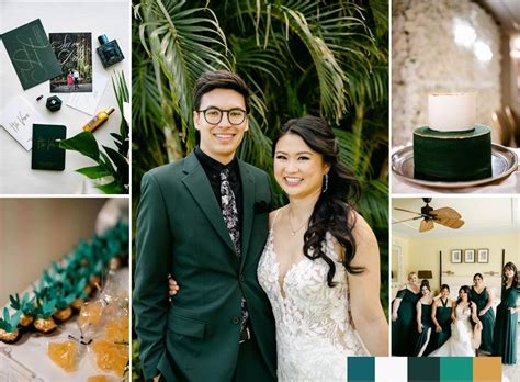 Real Wedding Color Schemes Ideas — Fred and Kate Events - Hawaii's Top ...