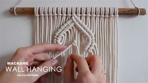 Diy Macrame Wall Hanging Tutorial Step By Step Celtic Pattern