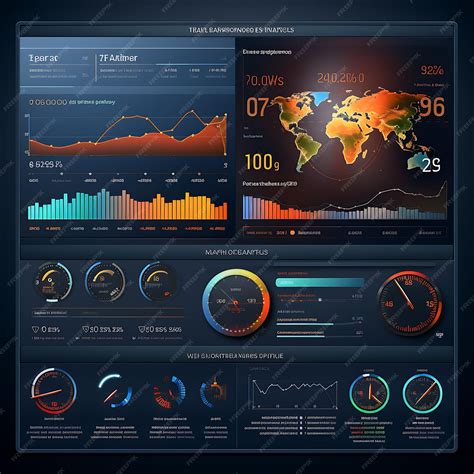 Premium Photo | Web Dashboard Trade Execution Speed Dashboard With Real