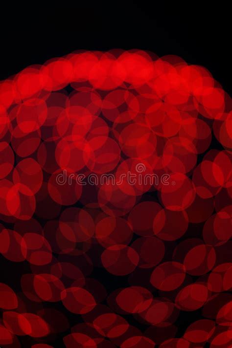 Red Bokeh Abstract Background With Defocused Lights Stock Image Image