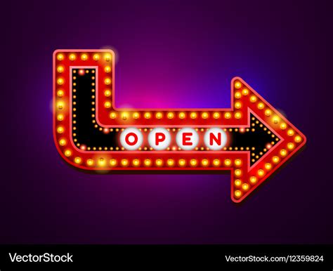 Neon Sign Arrow Royalty Free Vector Image VectorStock, 57% OFF