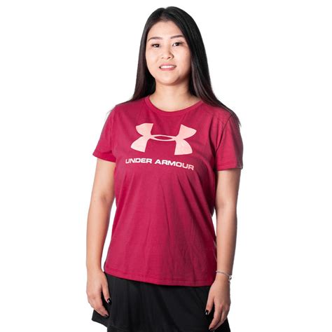 Camiseta Under Armour Live Sportstyle Graphic Ssc Feminina Vermelho