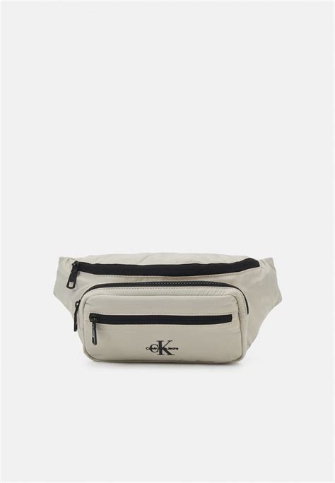 Calvin Klein Jeans Packable Waistbag Unisex Bum Bag Blacksilver Metallicblack Zalandoie