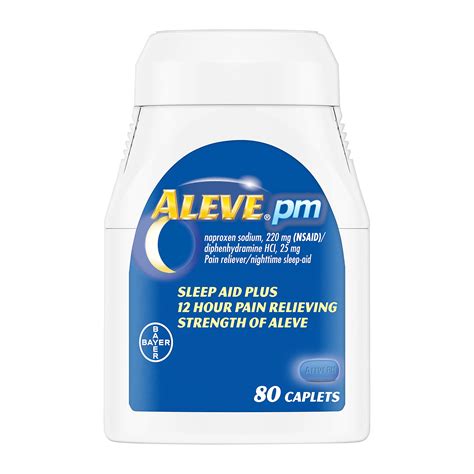 Aleve PM 80 Count: Fast-Acting Pain Relief and Sleep Aid