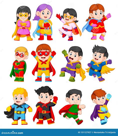 La Collection Des Enfants L Aide Du Costume De Super H Ros