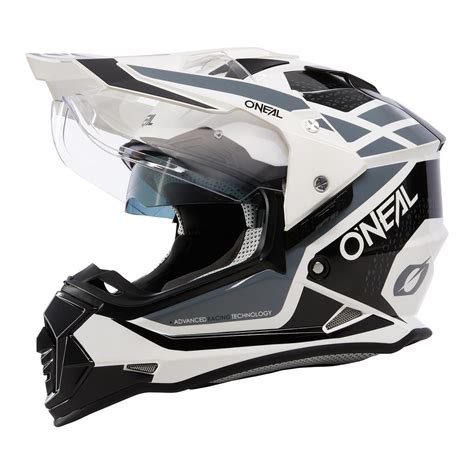 O Neal Adventure Helmet Sierra R V White Black Gray Maciag Offroad