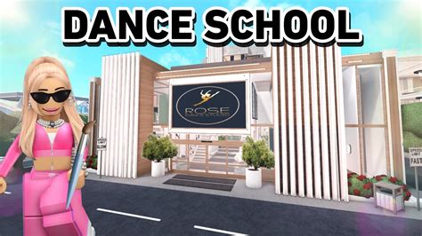 Building A Dance School In My Bloxburg Town Youtube