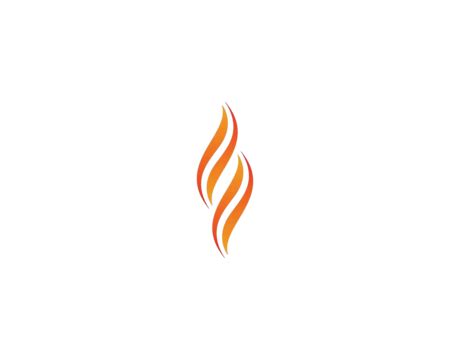 Fire Symbol Illustration Combustion Swirl Shape Vector Combustion