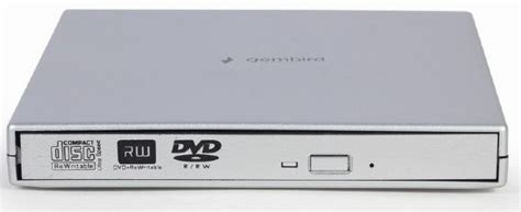 Внешний оптический привод Gembird DVD USB 02 Silver RTL купить в Москве