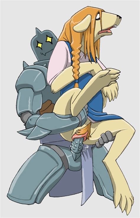 Rule 34 Alphonse Elric Armor Carrying Clothes Color Female Fullmetal Alchemist Hair Insertion