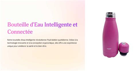 Bouteille D Eau Intelligente Et Connect E