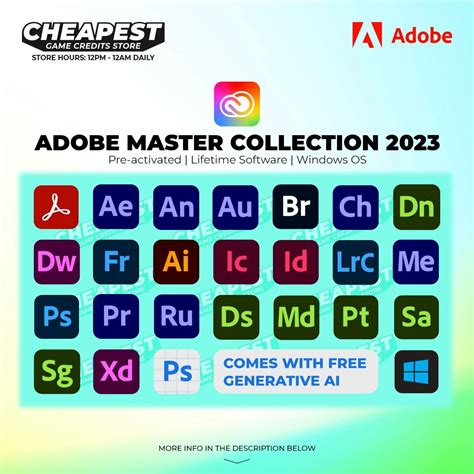 INSTANT Adobe Master Collection CC 2023 Lifetime Software For