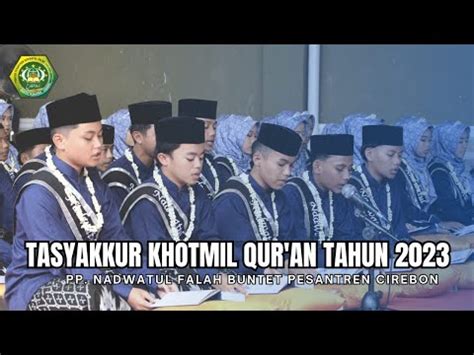 Live Tasyakkur Khotmil Qur An Dan Juz Amma Tahun Pondo