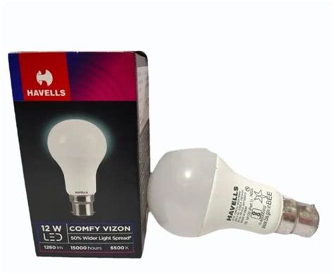 12W Havells Comfy Vizon LED Bulb Cool Daylight B22 At Rs 111 Piece In